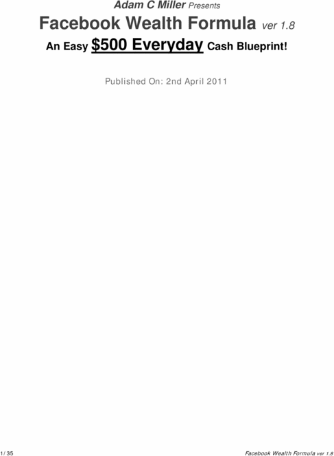 Product picture Making easy money on Facebook